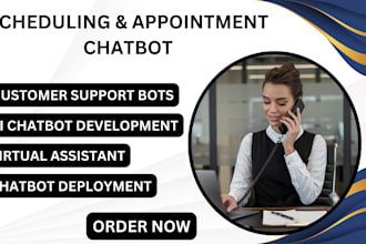 create scheduling and assistance ai chatbot vfs bot  customer support ai agent