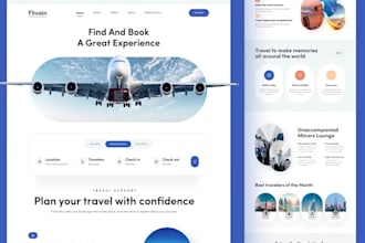 build a flight booking website, ticket booking website, airline booking website