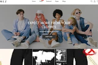 design lucrative y2k shopify streetwear store clothing fashion website