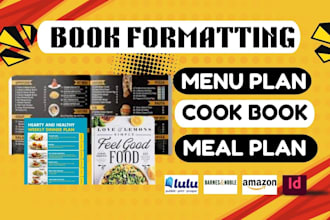 cookbook recipe formatting design restaurant menu cover design food menu design