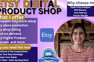 do esty digital product esty store set up esty shop listing etsy product listing