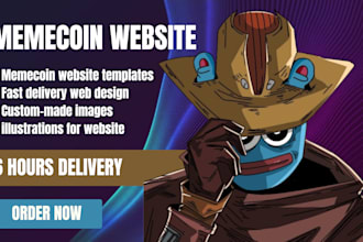 create crypto token website, meme coin, pepecoin website