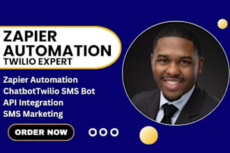 do zapier integration chatbot automation twilio SMS bot SMS marketing campaign