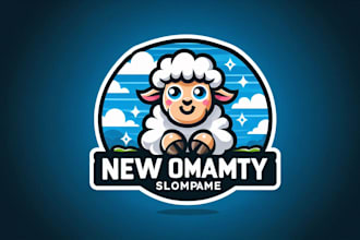 create an eye sheep mascot logo for you in one day