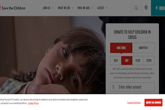 design redesign non profit website donation church charity website