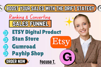 do etsy digital product stan store sales promotion gumroad payhip shop promotion