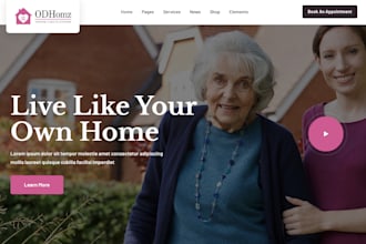 home care website design health care website medical website healthcare website