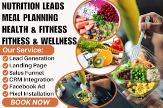 generate nutrition and meal planning leads health, fitness and wellness leads