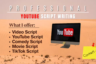 do youtube video script writing vsl video script for  channel
