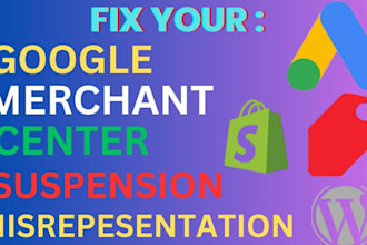 fix gmc suspension gtin shopping ads policy issues manage misrepresentation
