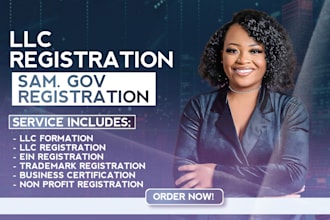 do llc registration, ein, samgov and 501c3 formation
