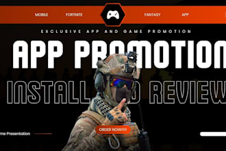 organic mobile app promotion, game promotion and app install