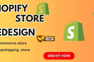 help you do shopify store design and redesign your shopify website