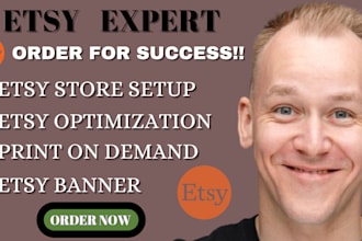 do etsy product listings on your etsy store and manage the etsy shop with pod