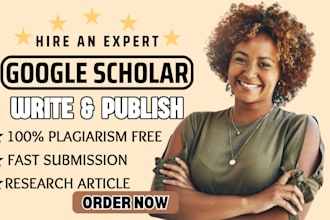 boost google scholar citations, write and publish article to high index journal