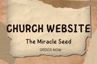 design church and evangelism website with live streaming