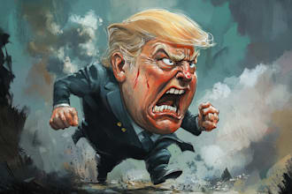 create political cartoon and caricature