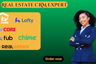 set up, automate lofty CRM, boldtrail kvcore, chime, follow up boss and more