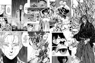 draw manga comic illustration nsfw anime manga panel manga page as manga artist
