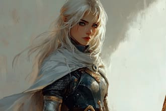 draw a fantasy character for dnd or similar