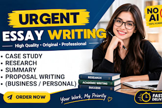 do urgent essay writing as an essay writer