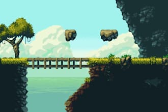 do a pixel art, spritesheet, characters, and tileset