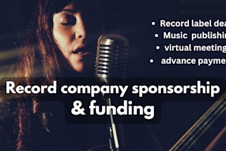 record label virtual meeting for getting signed sponsorship and funding