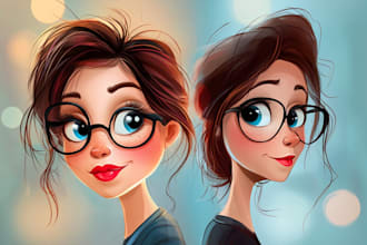 draw cartoon caricature potrait from your picture