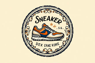 create outstanding sneaker logo with express delivery