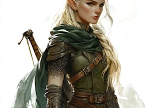 draw  dnd character art and dnd