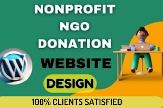 design nonprofit website donation website ngo website crowdfunding church site