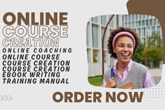 create online course, course outline, course curriculum, lesson plan