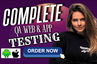 do QA testing, app testing, website testing, and ios app review