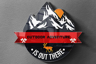 do adventure, hunting, , forest,wild,outdoor, traveling logo