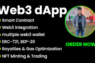 make nfts with a smart contract and web3 integration