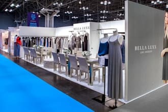 do fashion trade booth design, boutique kiosk retail trade show exhibition stand
