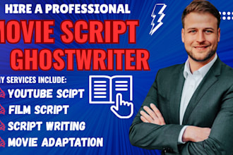 write edit and format professional movie scripts screenplays and TV pilots