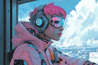 draw detailed art of sci fi cyberpunk psychedelic artwork