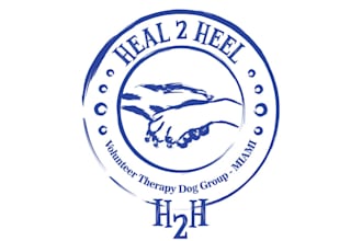 make dynamic exclusive super logo for a therapy dog