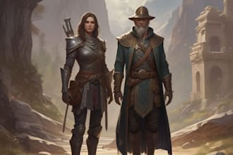 dnd character art and dnd character art