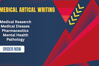 write SEO optimized health and medical articles