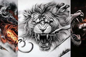 create a custom tattoo design from a real tattoo artist