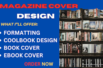 magazine cover design digital product mockup layout ecover flyer logo print ad