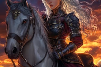 create original characters, fanart, and fantasy portraiture