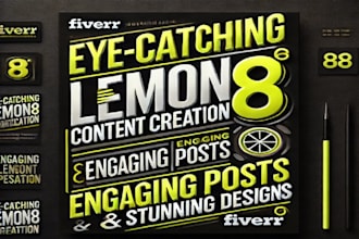 eye catching lemon8 content creation engaging posts stunning designs
