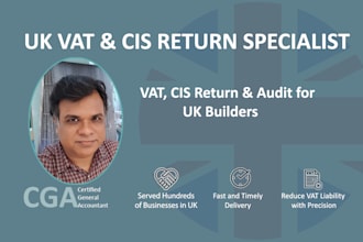 do professional vat,cis return and audit for UK construction businesses
