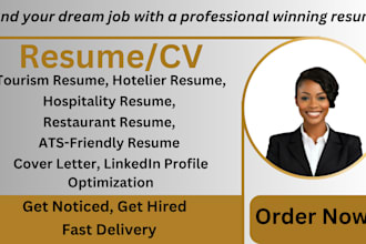 craft a winning resume for chefs, restaurant, hospitality, tourism