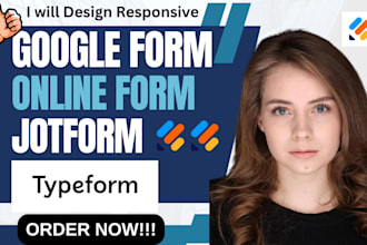 design jotform typeform google form cognito form and online surveys in 24hours