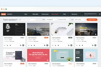 design and develop website using duda website builder