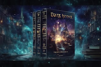 design fantasy, sci fi, horror, and mystery book covers